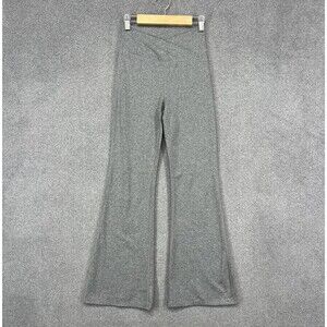 GAP Teen Pants Womens 10 Gray Flare Crossover Waist Activewear Yoga Athletic